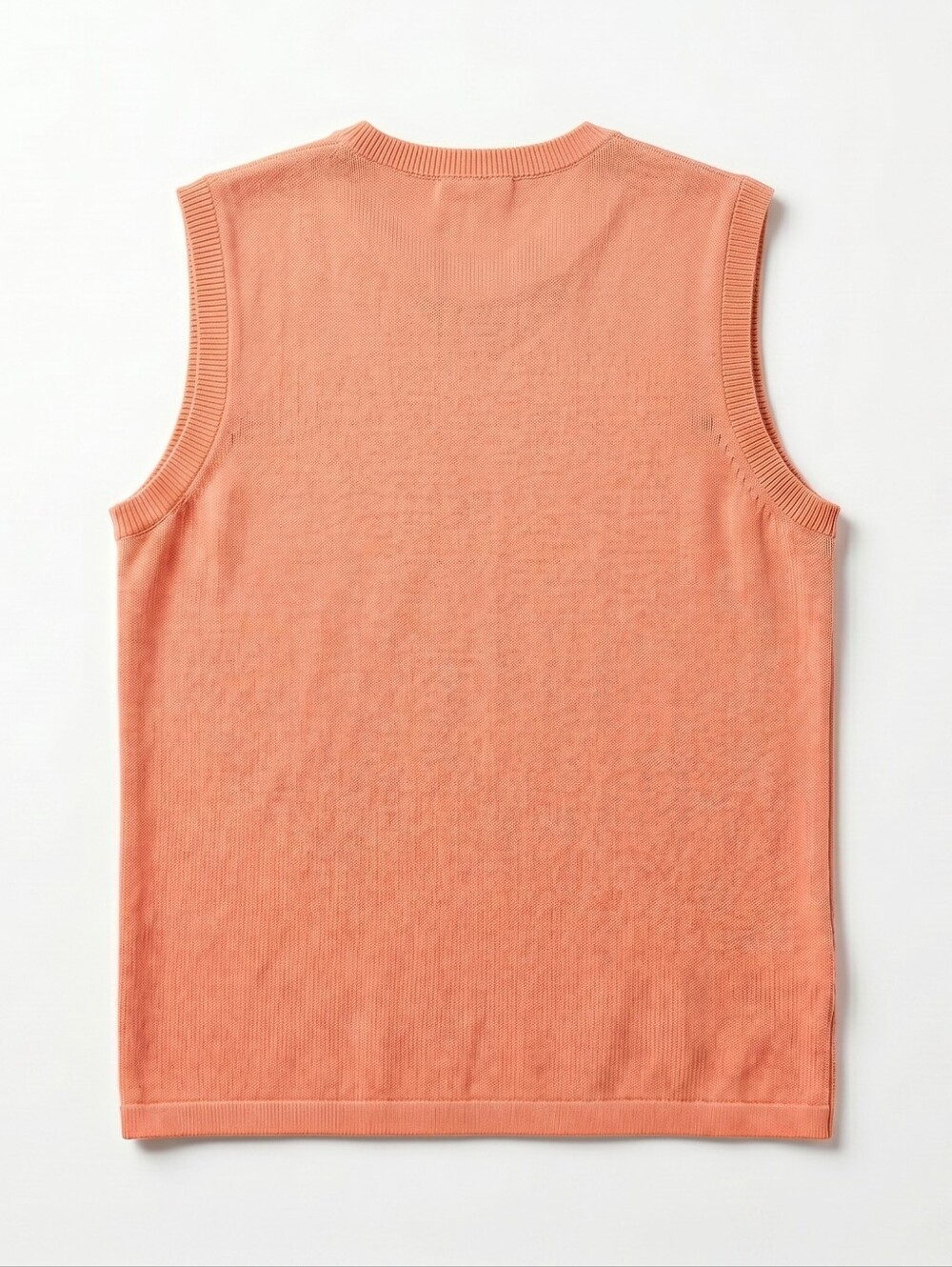 Peter Millar Peach Silk Cashmere V-Neck Sweater Vest Size M - Picture 4 of 7